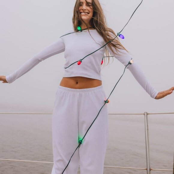 Daily Drills Pointelle Long Sleeve and Pants XS/S - Picture 1 of 8